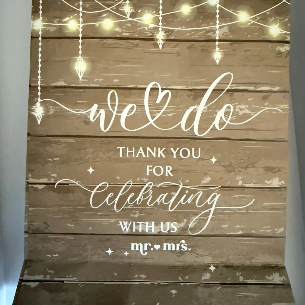 Wooden-Style Wedding favor bags